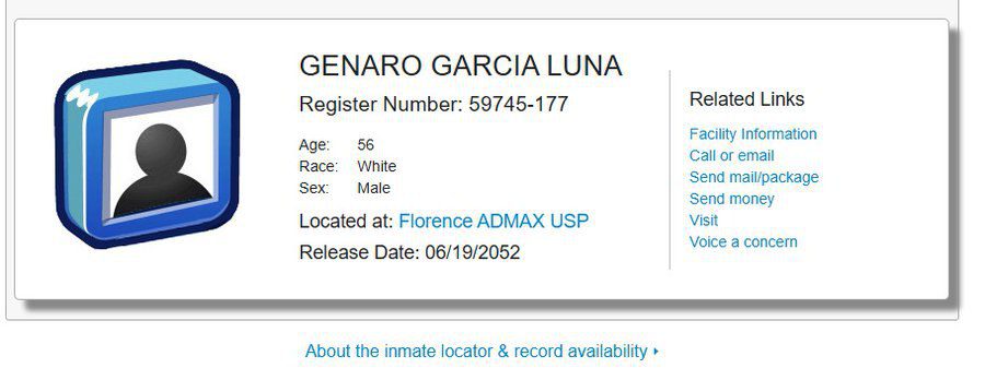 Trasladan de prisión a Genaro García Luna; estará con El Chapo