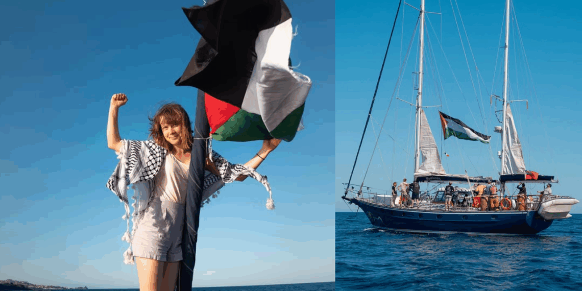 Greta Thunberg junto a 11 activistas realizan travesía en un barco rumbo a Gaza.
