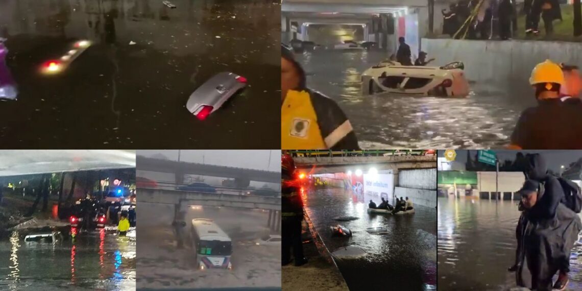 Impresionantes videos de la inundación de la CDMX