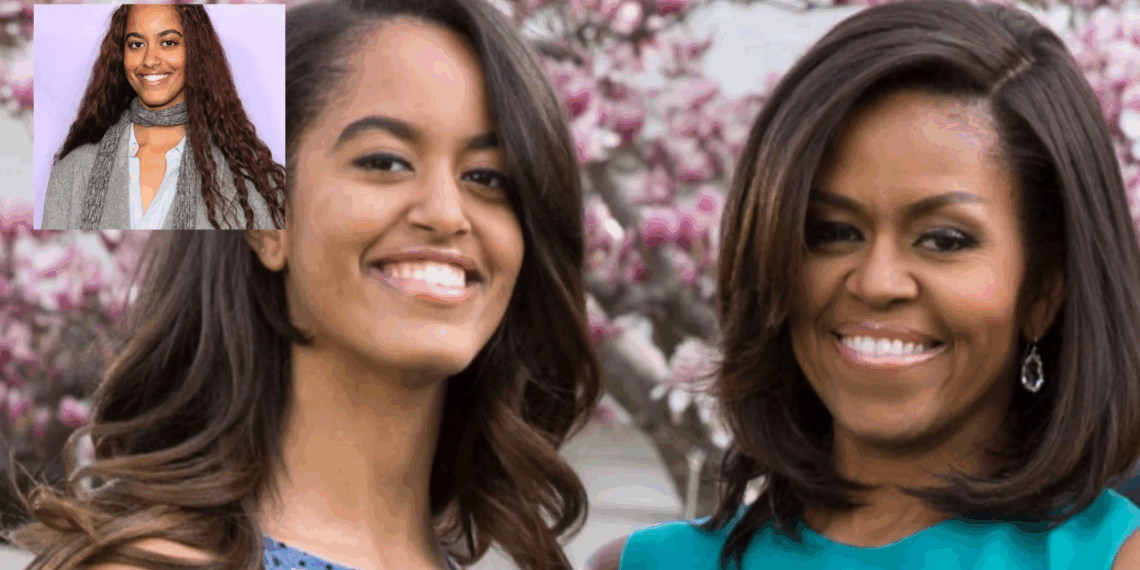 Malia, hija de Michelle y Barack Obama, no utiliza su primer apellido, Michelle ya reaccionó.