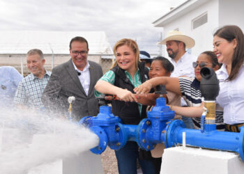 Maru Campos arranca programa de Infraestructura Hidroagrícola en Delicias, Chihuahua 