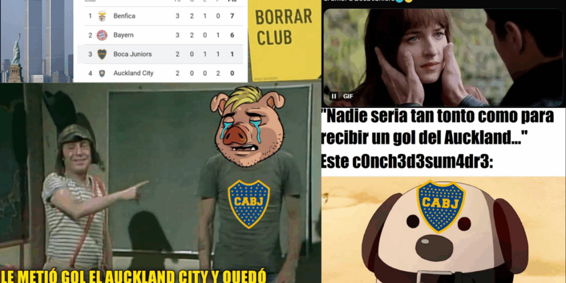 Conoce los mejores memes de la eliminación de Boca Juniors del Mundial de Clubes 2025.