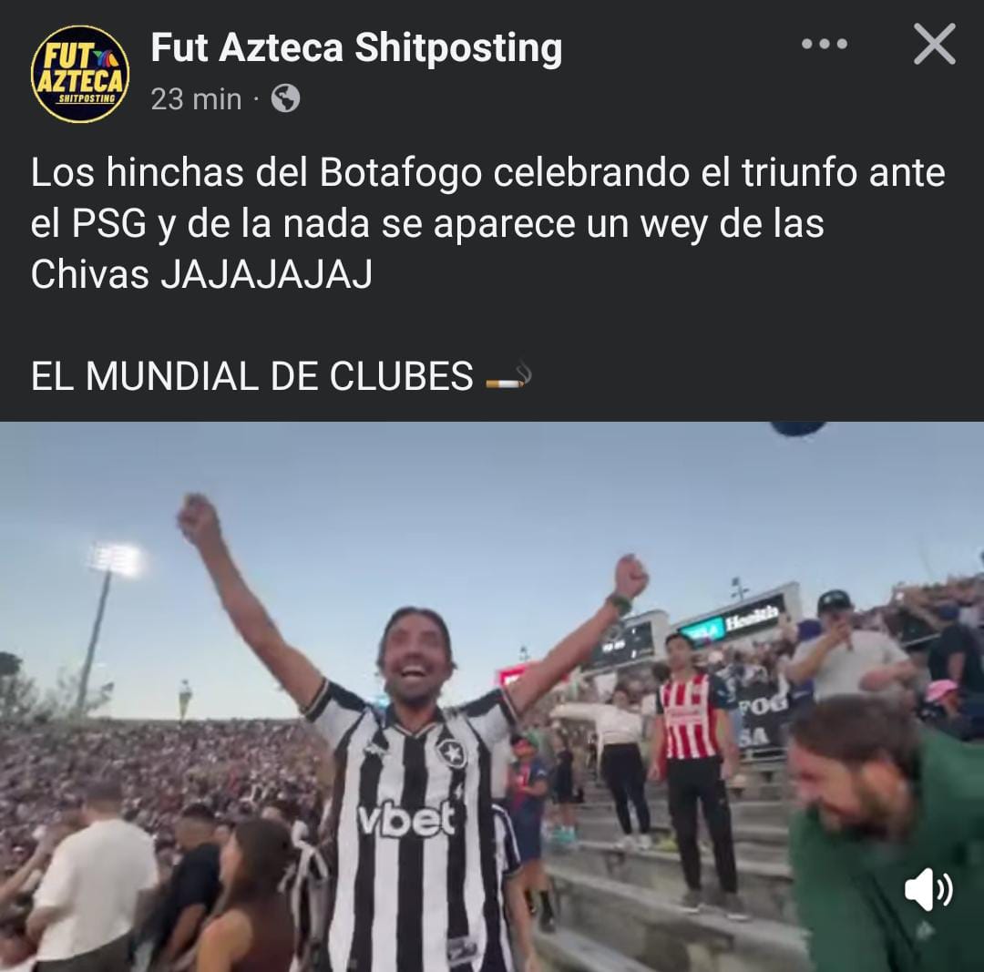 Aficionados mexicanos viendo a Botafogo.