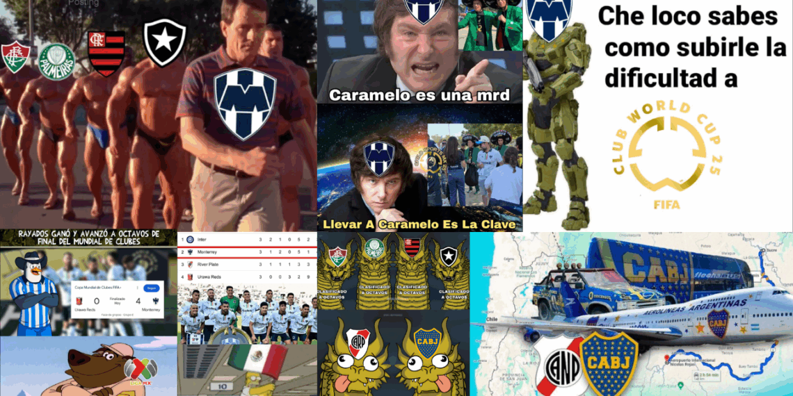 Conoce los mejores memes del pase a octavos de final de Rayados de Monterrey en el Mundial de Clubes.
