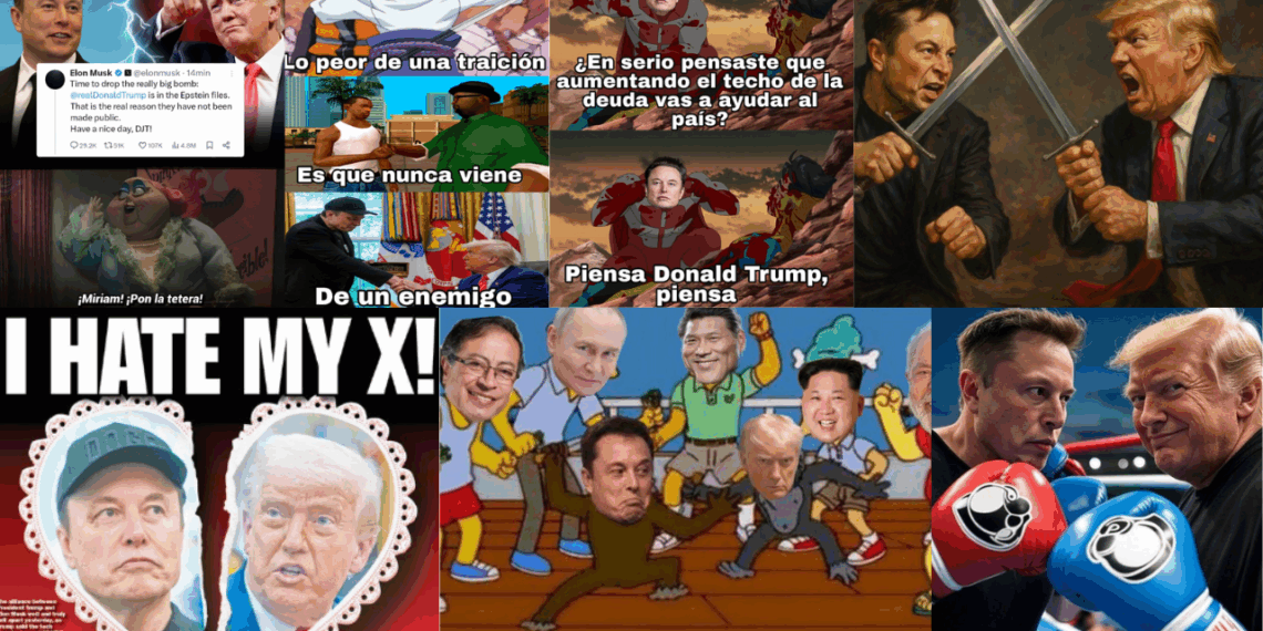 Conoce los mejores memes de Donald Trump vs Elon Musk