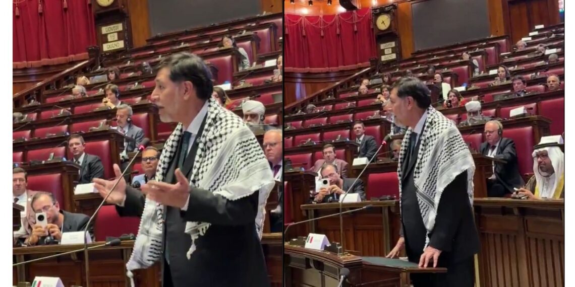 Noroña dice que es ateo en foro religioso en Roma y pide paz para Palestina 