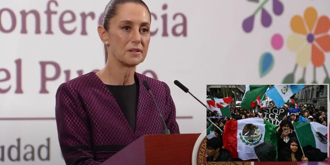 Nunca hemos llamado las acciones en Los Ángeles Claudia Sheinbaum rechaza señalamientos de EU;
