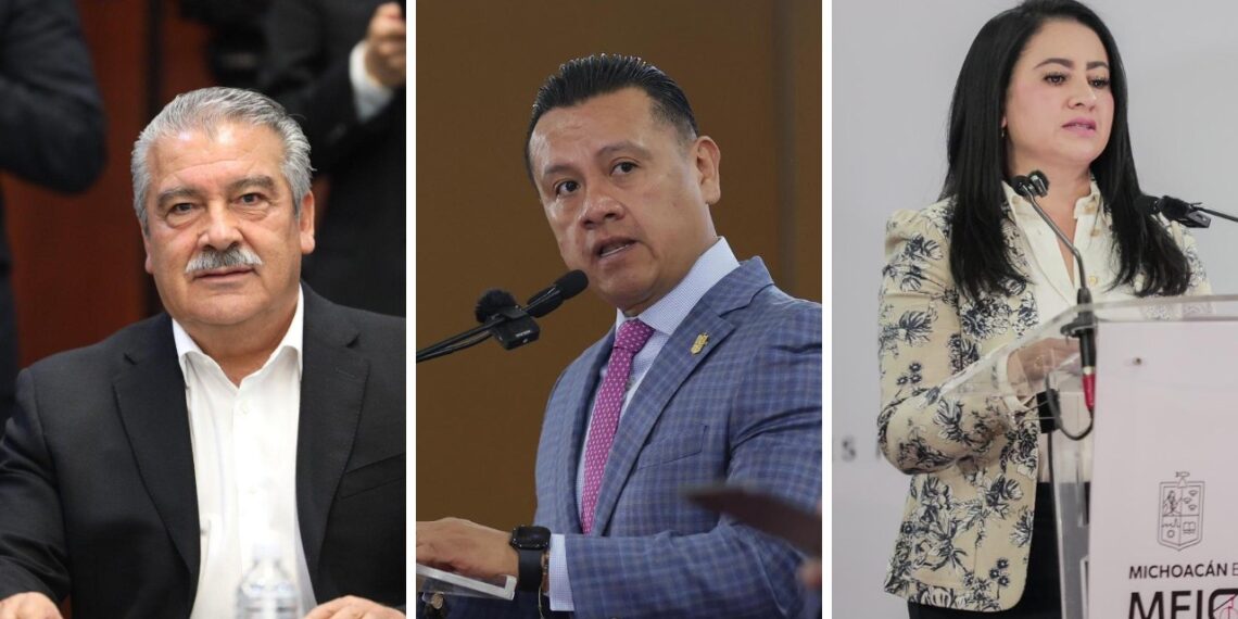 Carlos Torres Piña, Gladyz Butanda y Raúl Morón, aspirantes a la gubernatura de Michoacán