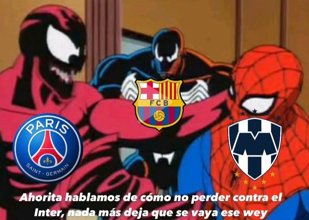 Memes de Rayados empatando al Inter de Milán.