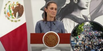 Sheinbaum pide a EU que se respeten derechos en redadas contra migrantes y condena violencia de protestas