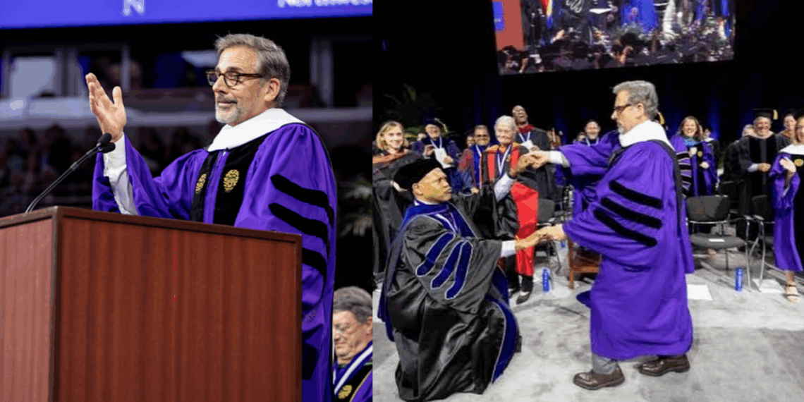 Steve Carell da un increíble y chistoso discurso a los alumnos de la universidad Northwestern University.