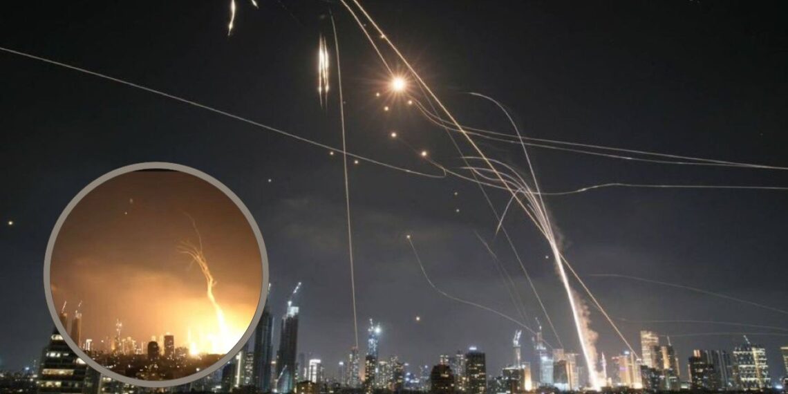 VIDEO misiles iraníes impactan en Tel Aviv tras ataque de Israel -2