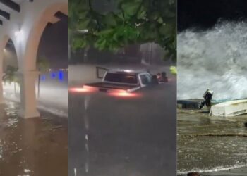 Videos más impactantes del huracán Erick azotando las costas de Oaxaca y Guerrero