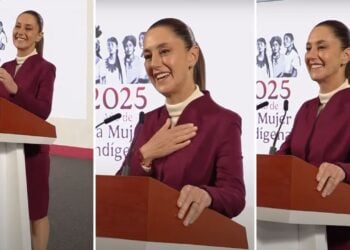 Youtubers le cantan las mañanitas a Claudia Sheinbaum en la Mañanera