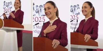 Youtubers le cantan las mañanitas a Claudia Sheinbaum en la Mañanera