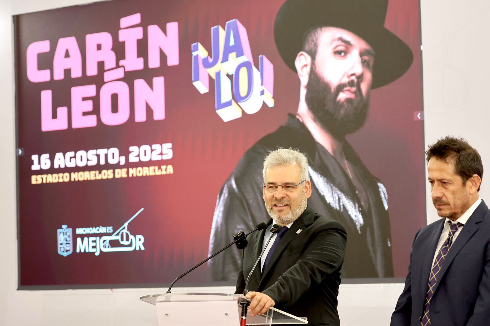 El gobernador de Michoacán, Alfredo Ramírez Bedolla, anunció que el cantante Carín León se presentará de manera gratuita en Morelia.