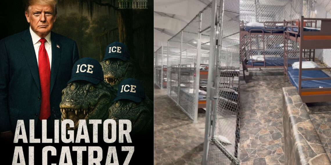 Así es Alligator Alcatraz, el nuevo centro migratorio de Trump en Florida rodeado de cocodrilos