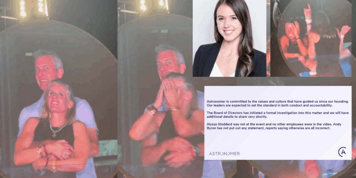 Astronomer, empresa de los infieles captados en concierto de Coldplay, dan sus primeras declaraciones.