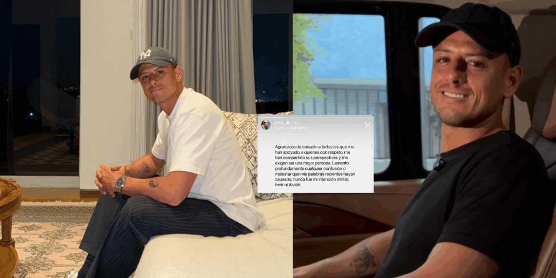 Javier “Chicharito” Hernández se disculpa por sus controversiales comentarios