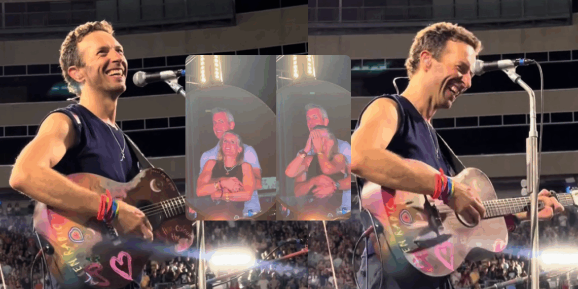 Chris Martin ahora avisa en los conciertos de Coldplay que serán grabados por sus cámaras.