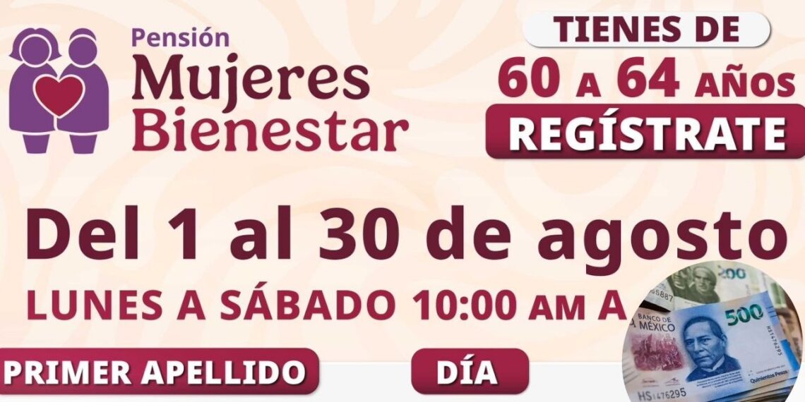 ¿Cómo registrarse en agosto a la Pensión Mujeres Bienestar si tienes 60 a 62 años