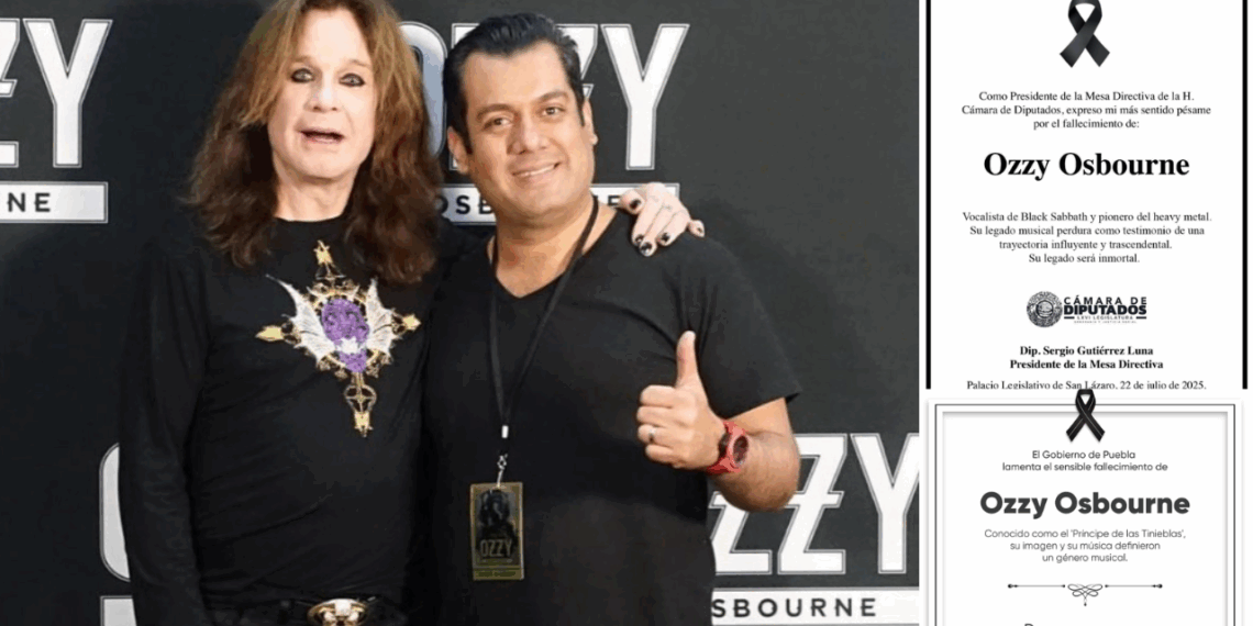 Políticos mexicanos lamentan muerte de Ozzy Osbourne, los tunden en redes sociales.