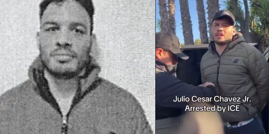 Filtran video de la detención de Julio César Chávez Jr. en EU
