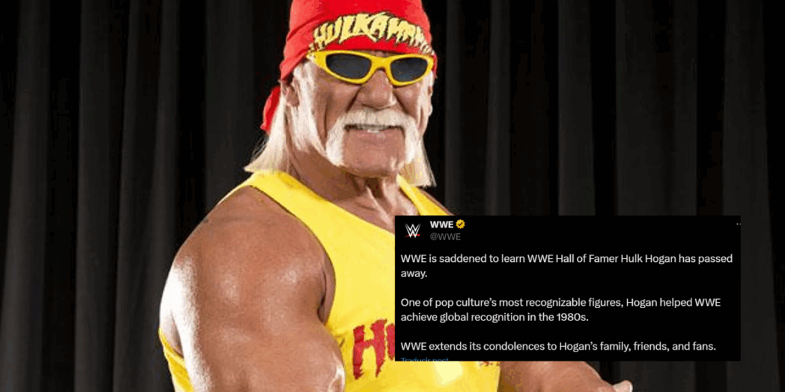 WWE extiende mensaje por la muerte de Hulk Hogan.