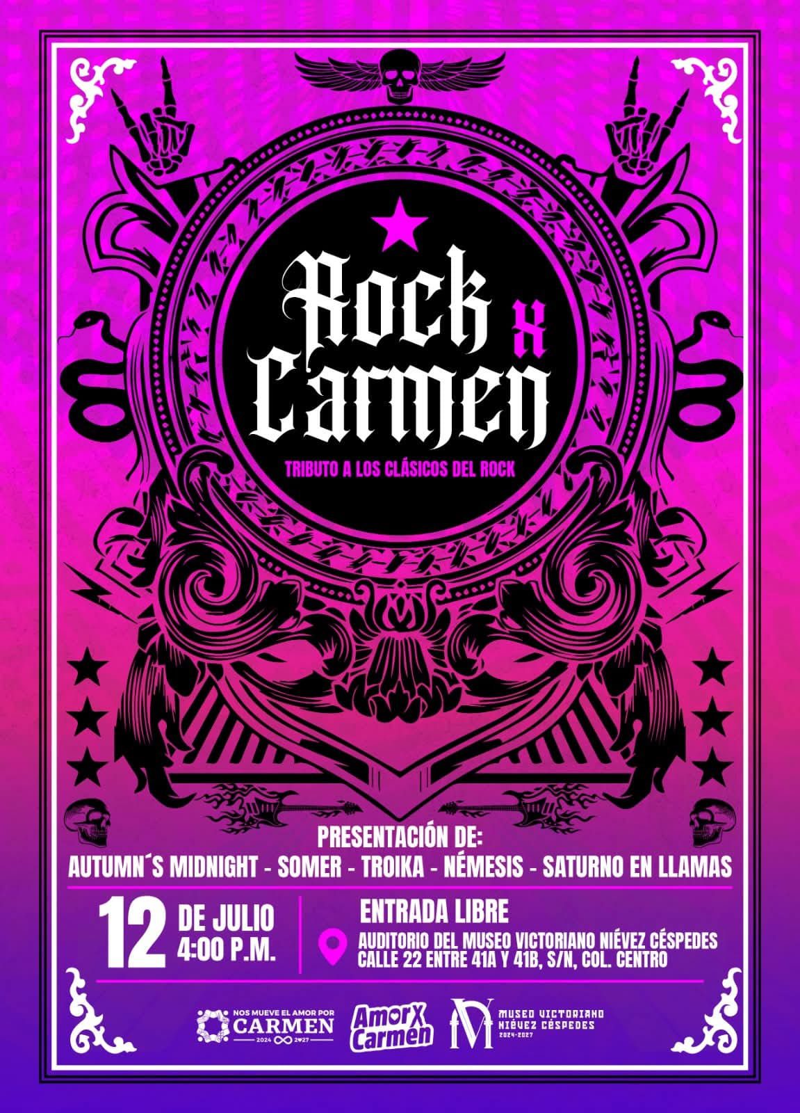 Conoce toda la información de Rock x Carmen.
