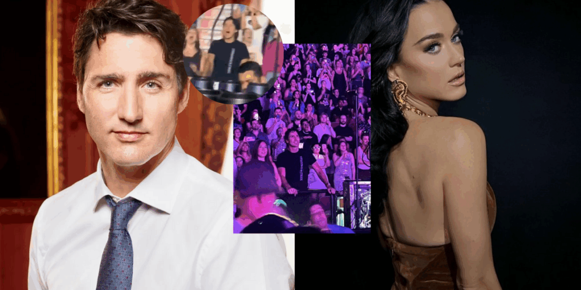 Justin Trudeau asiste al concierto de Katy Perry