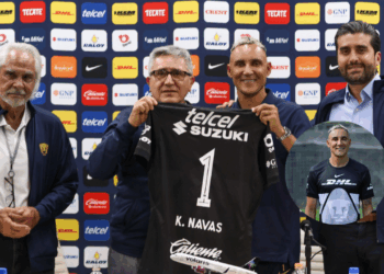 Pumas le da la bienvenida a Keylor Navas, lo presenta a los medios como su nuevo portero.