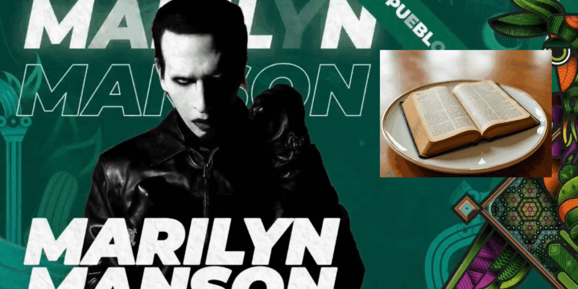 Religiosos harán ayuno durante 40 días por presentación de Marilyn Manson en San Luis Potosí.