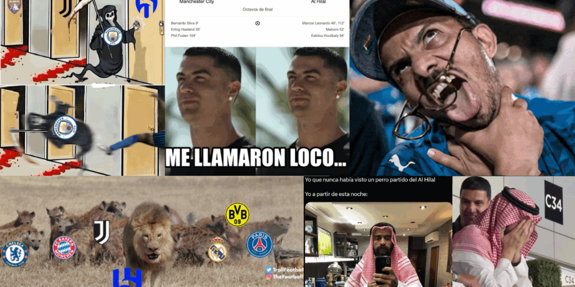 Conoce los mejores memes de la victoria del Al Hilal ante el Manchester City.