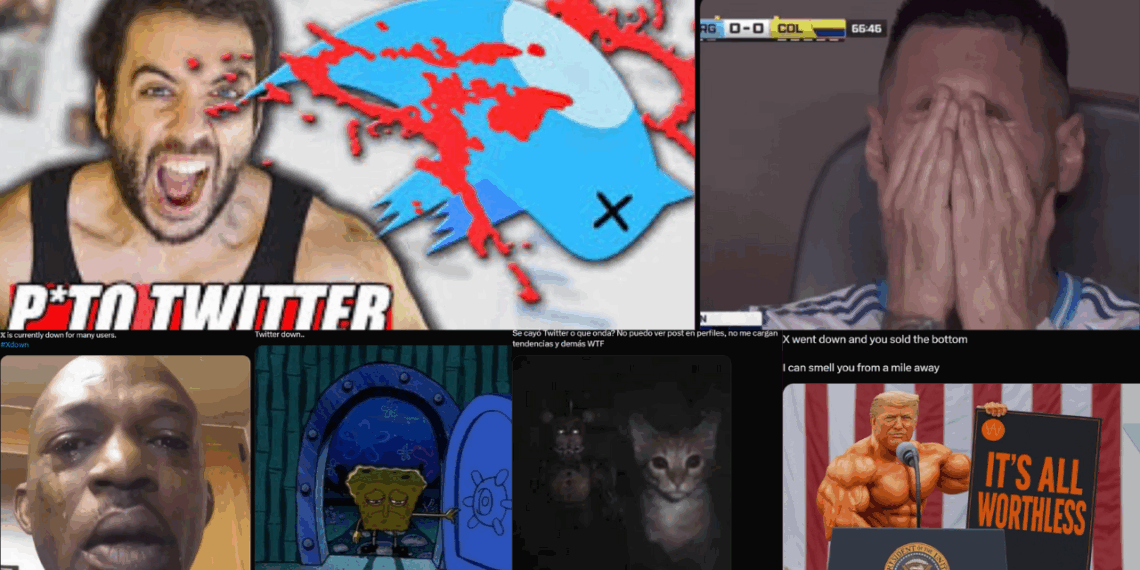 Conoce los mejores memes de la caída de Twitter.