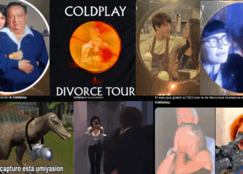 Conoce los mejores memes del caso de infidelidad en concierto de Coldplay.
