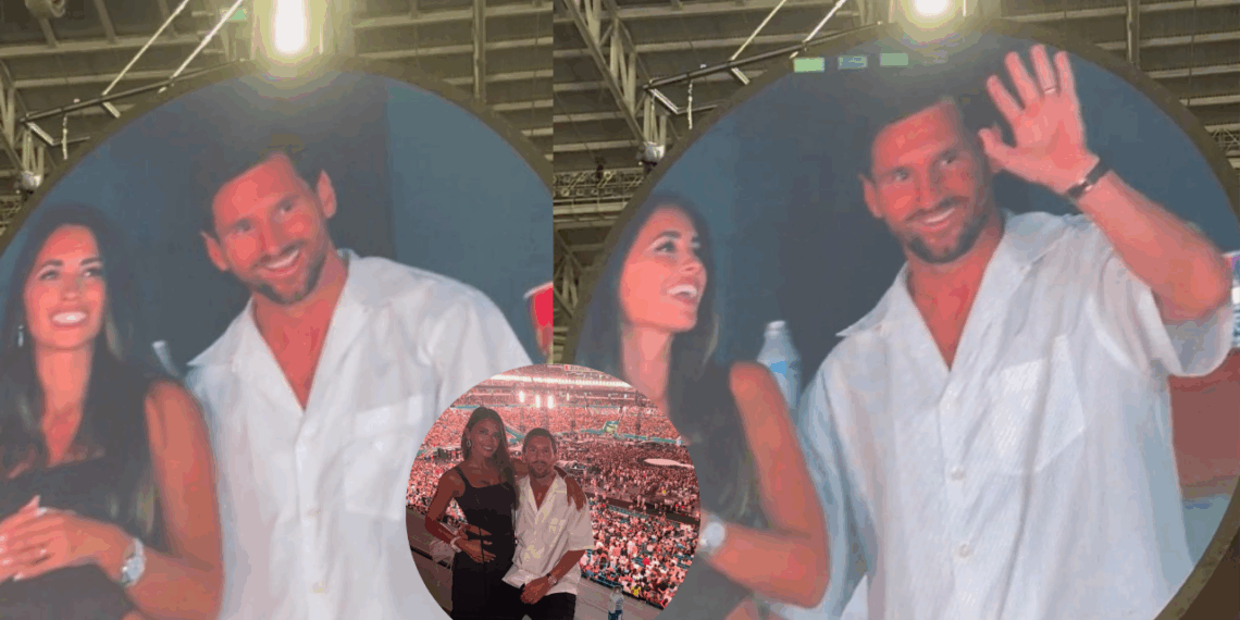 Lionel Messi y Antonela Roccuzzo protagonizan momento en concierto de Coldplay con la KissCam