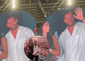 Lionel Messi y Antonela Roccuzzo protagonizan momento en concierto de Coldplay con la KissCam