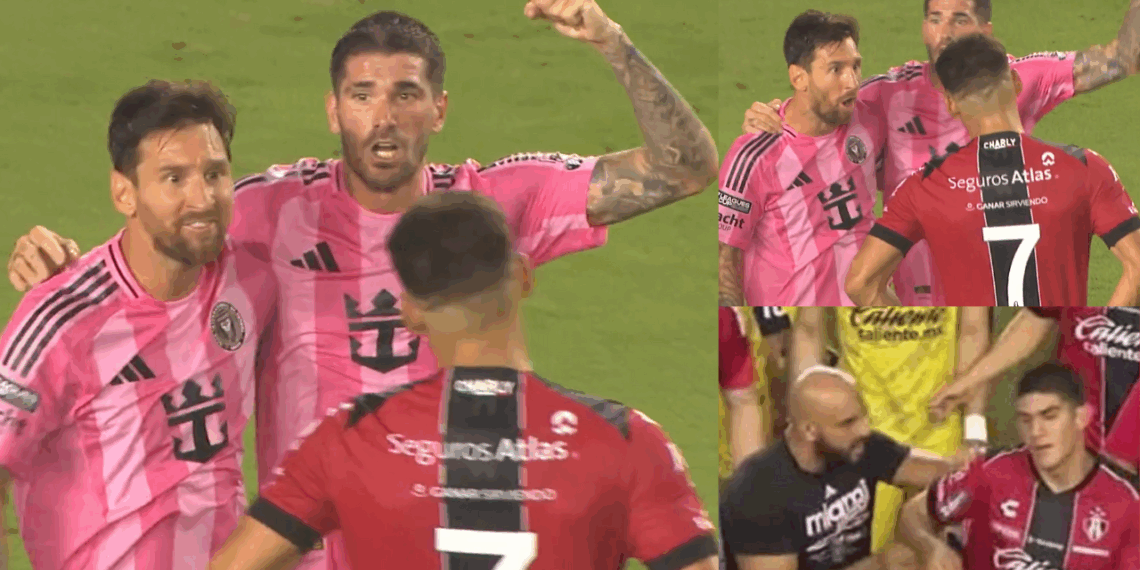 Inter Miami vence al Atlas con polémica: Festejo efusivo de Messi y la pelea de su guardaespaldas