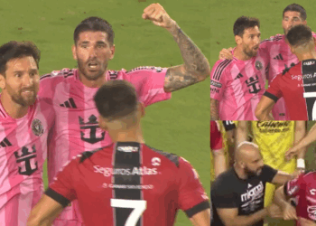 Inter Miami vence al Atlas con polémica: Festejo efusivo de Messi y la pelea de su guardaespaldas