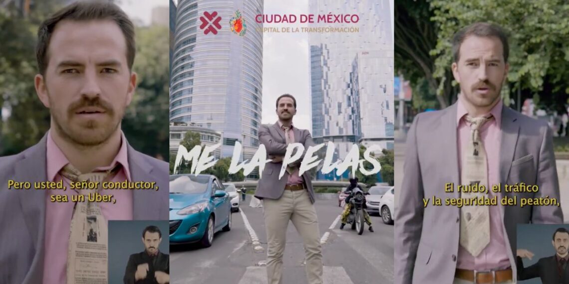 “Soy peatón y me la pelas”: critican seguridad vial en CDMX con parodia de spots del Gobierno