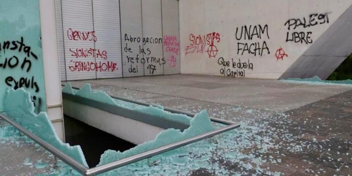 UNAM denunciará actos vandálicos en marcha contra la gentrificación