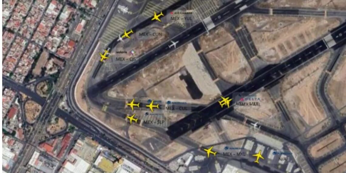 VIDEO Dos aviones estuvieron a punto de chocar en el AICM; esto fue lo que pasó 