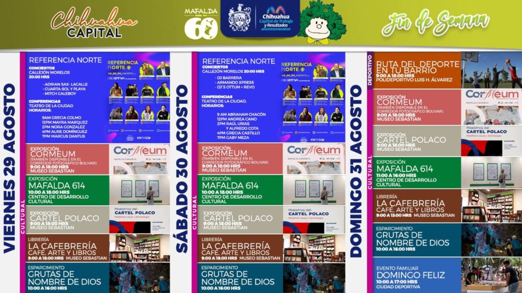 Conoce la agenda cultural de Chihuahua Capital