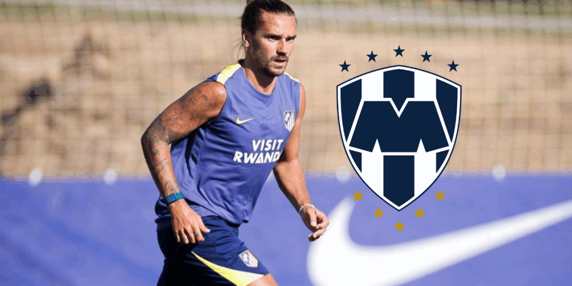 el club Rayados de Monterrey podría aparentemente buscar contratar al delantero francés Antoine Griezmann