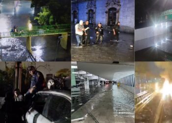 Colapsan lluvias a las CDMX