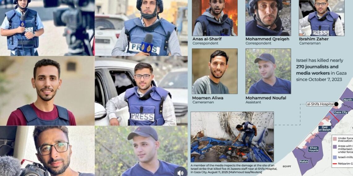 ¿Quiénes eran los seis periodistas asesinados por Israel en Gaza?