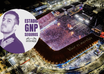 José Madero en el Estadio GNP Seguros.