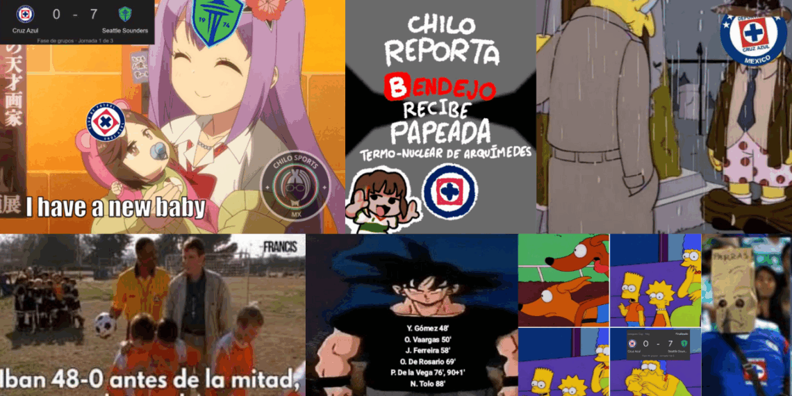 Conoce los mejores memes de la goleada que sufrió Cruz Azul ante el Seattle Sounders