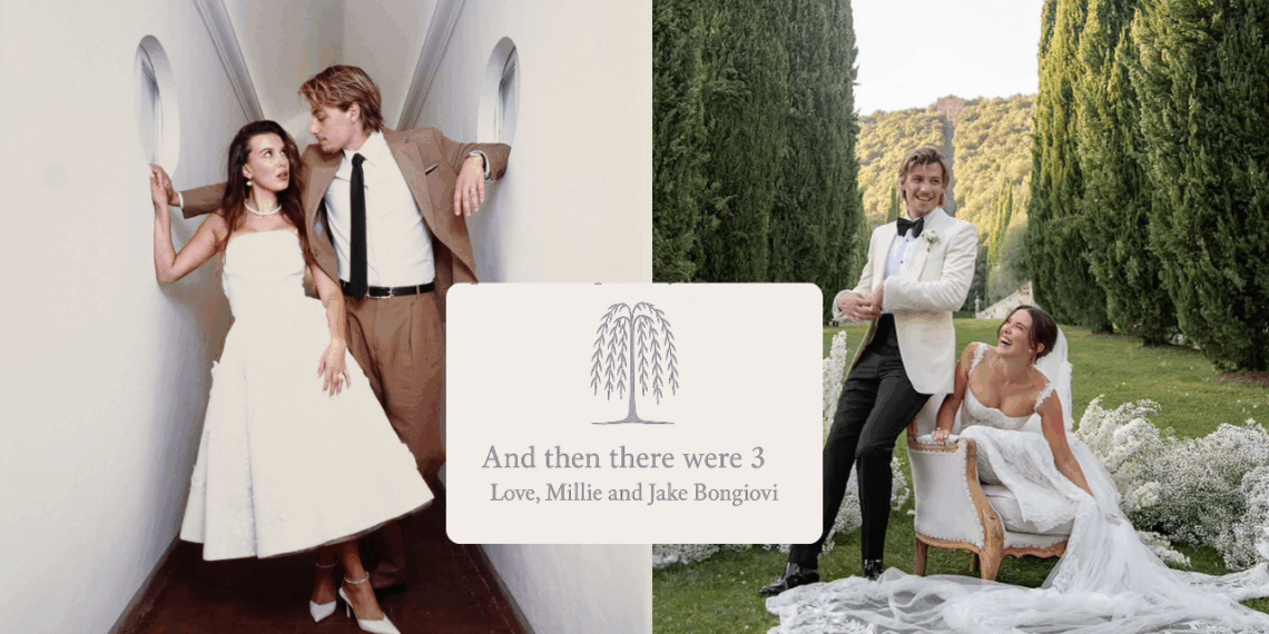 ¡Millie Bobby Brown ya es mamá! Jake Bongiovi y la protagonista de Stranger Things dan la bienvenida a su hija adoptiva