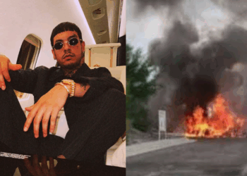 Camioneta de Natanael Cano se incendió, pero no hubo heridos